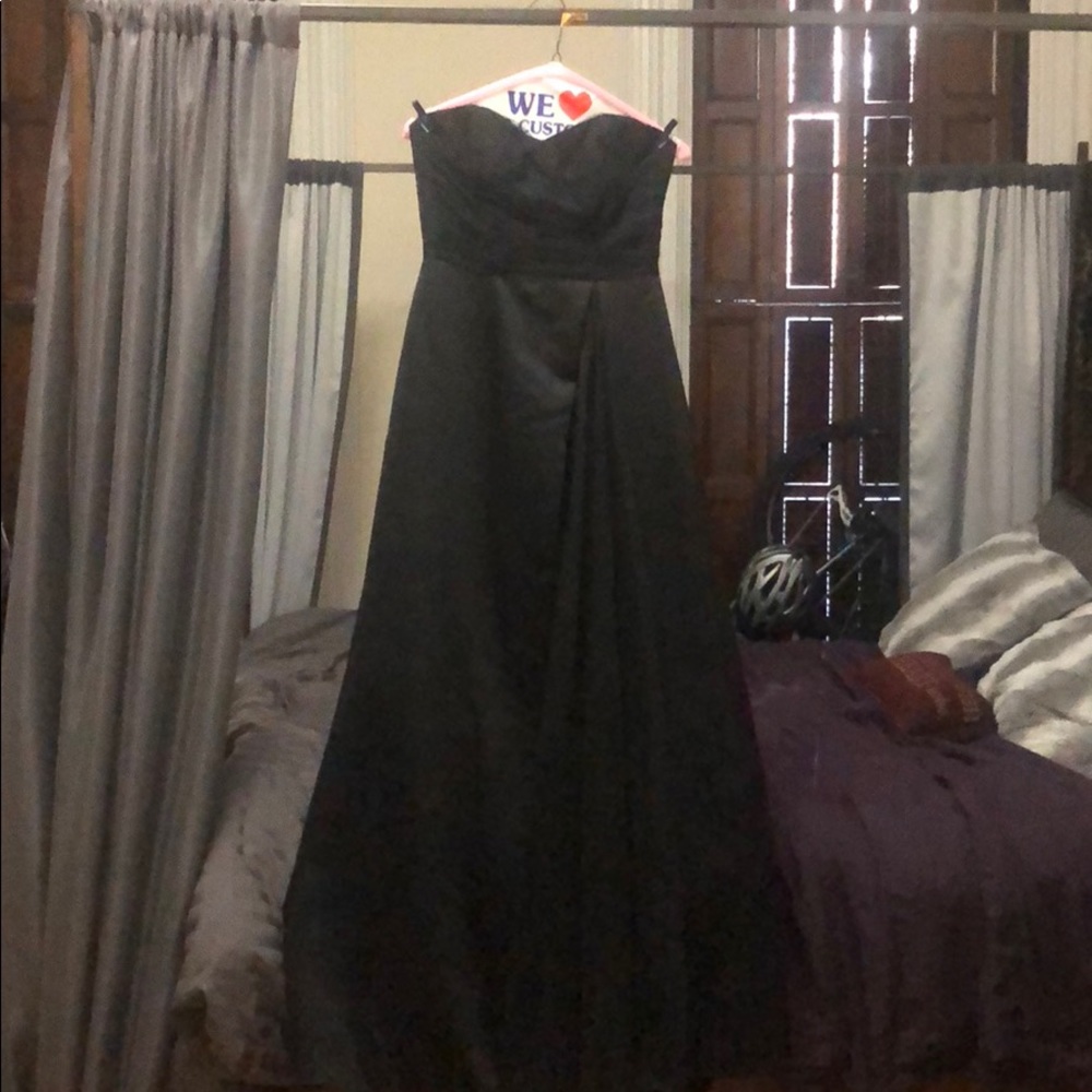 Black Strapless Aline Ballgown